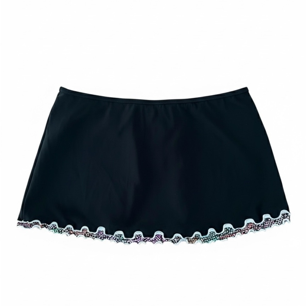 Profile by Gottex Layla Tricolore Side Slit Swim Skirt Bottom Size 8 NWT - Picture 4 of 7